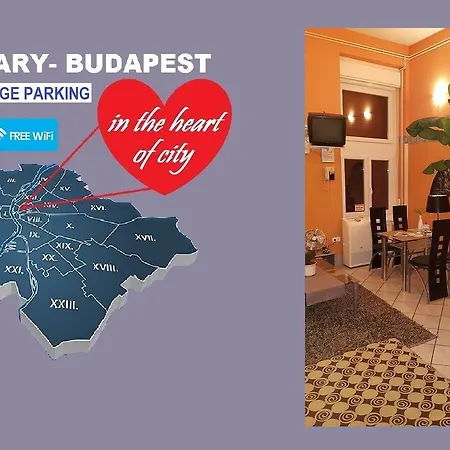 Apartment In The Center Of -free Garage Parking Budapest
